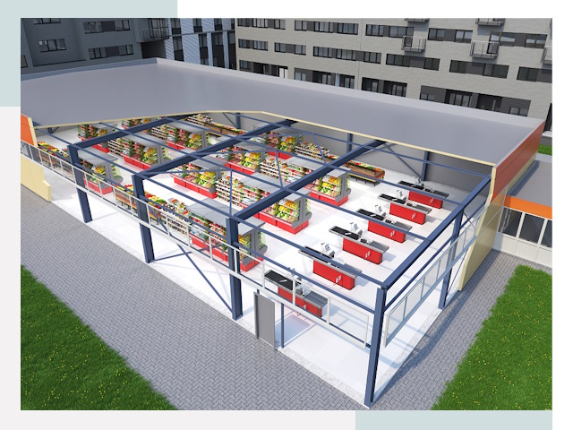 Строительство магазинов в Лысьва от 615 руб. за м²