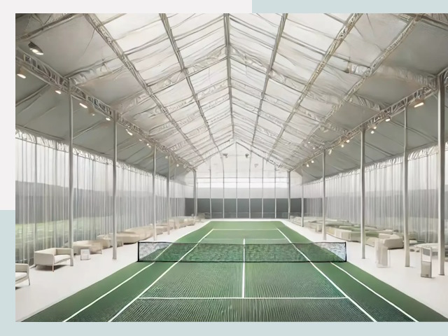 Строительство теннисных кортов в Лысьве