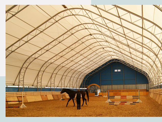 Строительство конных манежей в Лысьве