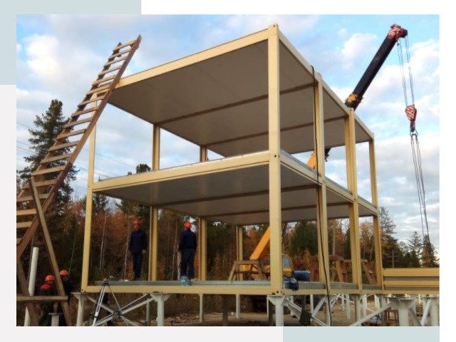 Строительство модульных здания Лысьва