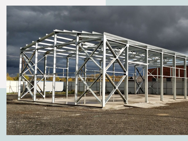 Двускатные ангары в Лысьва от 615 руб. за квадрат