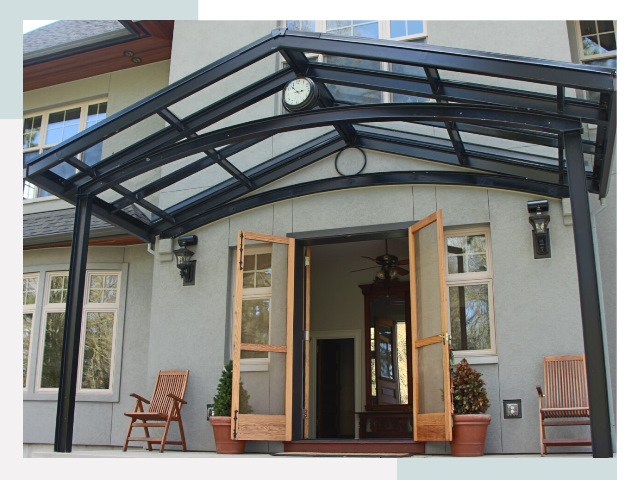 Козырьки металлические в Лысьве