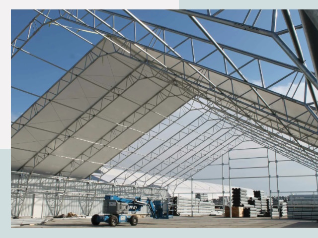 Каркасно-тентовые сооружения от СтальСтрой-Лсь по цене 615 руб.