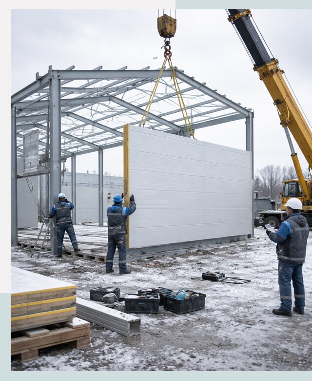 Строительство холодильных складов под ключ в Лысьве