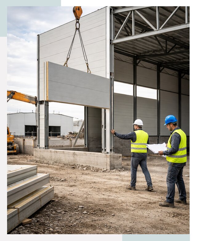 Склад из сэндвич панелей под ключ в Лысьве от 9744 р. | СтальСтрой-Лсь