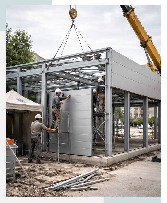 СтальСтрой-Лсь: торговый павильон под ключ в Лысьве от 35900 р.