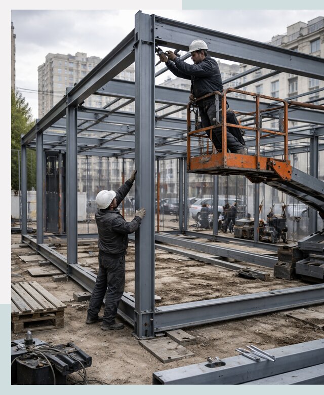 Строительство и монтаж торговых павильонов под ключ в Лысьве